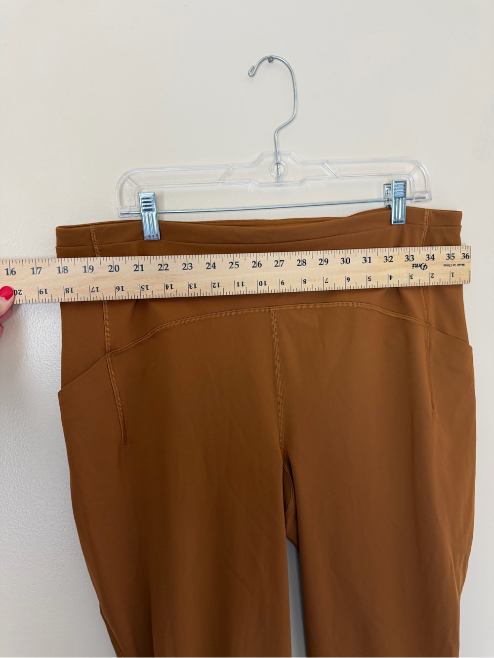 Lululemon Fast and Free High-Rise Tight 28" Nulux Leggings Size 16 Copper Brown - Picture 10 of 11